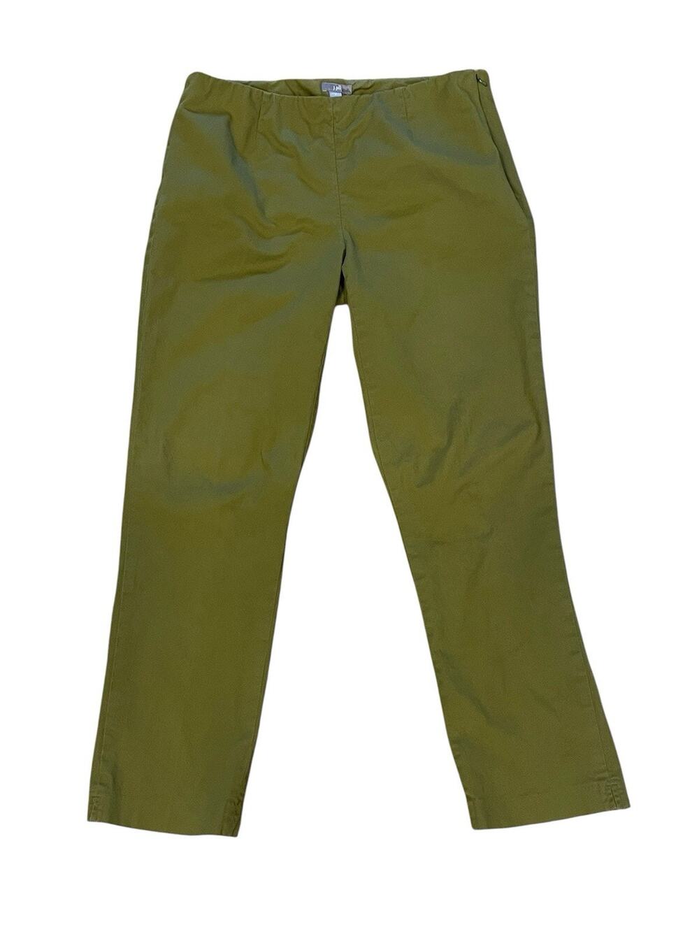 J. Jill Stretch Olive Green Straight Leg Pull On Pants Women’s Size 6